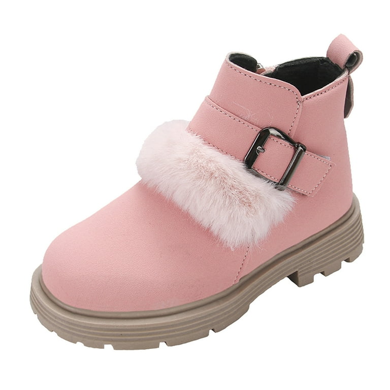 Girls Shoes Fashion Solid Color Short Boots Non Slip Breathable