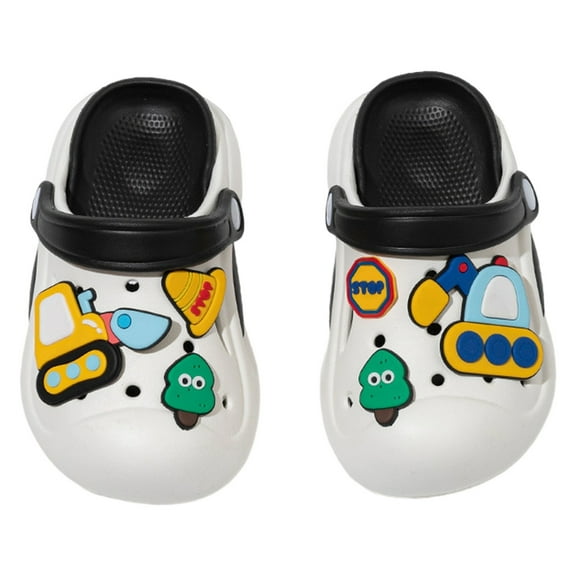Girls Shoes Girls School Shoes Children's Shoes Summer New EVA Outer Wear Cartoon Cute Baby Toe Slippers For Boys And Girls