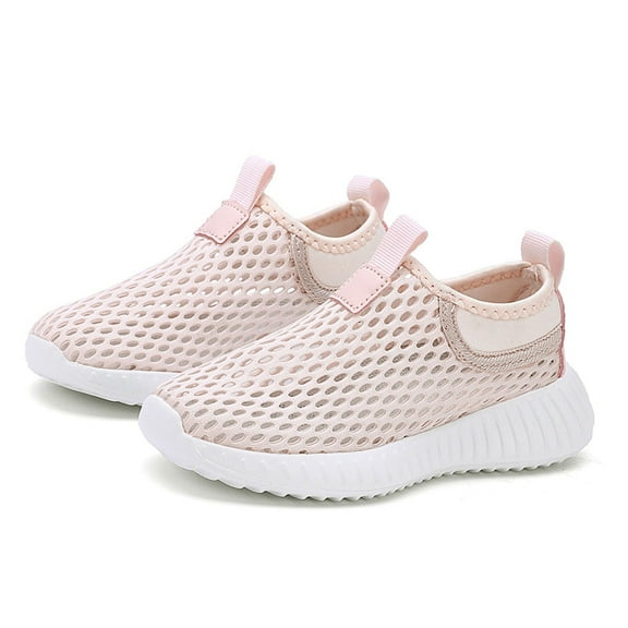 Girls Shoes - Girls Sneakers Breathable Footwear Lightweight Mesh Comfortable for Walking Running Casual Sports Design Outdoor Shoes for Kids Activities - Girls Sneakers,Color:01 Pink,Size:32