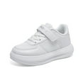 thumbnail image 1 of Girls Shoes - Girls Sneakers Breathable Footwear Lightweight Mesh Comfortable for Walking Running Casual Sports Design Outdoor Shoes for Kids Activities - Girls Sneakers,Color:03 White2,Size:31, 1 of 9