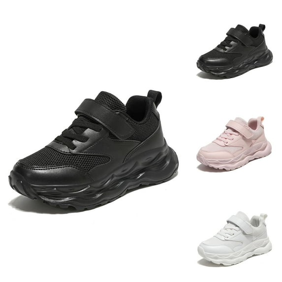 Girls Shoes Girls Sneakers Children's Fashion Mesh Lace Up Sneakers Color Matching Casual Comfortable Running Shoes