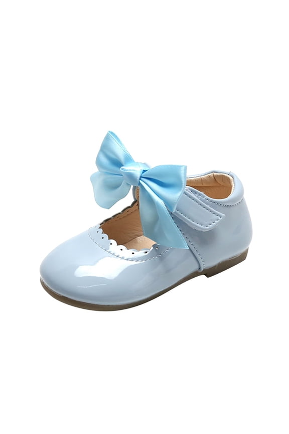 Girls Shoes - Girls Sports Shoes Autumn Footwear Flat Thick Bottom Lightweight -On Comfortable Easy Wear Breathable Mesh Upper Casual Shoes for Play School - Girls Sneakers,Color:01 BU2,Size:17