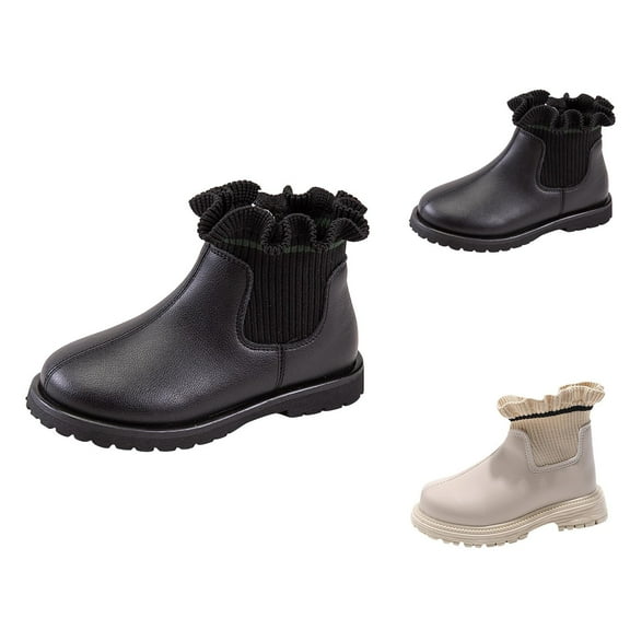Girls Shoes Girls Winter Boots Girls Boots Stylish Short Fashionable Non- Breathable Footwear for Girls