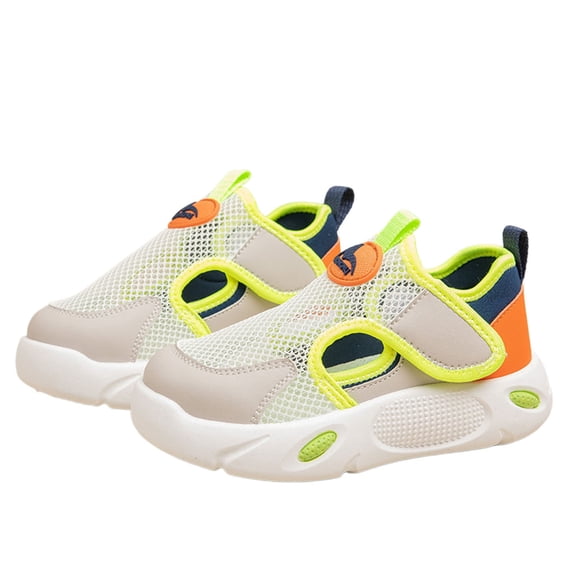 Girls Shoes,Sneakers Girls Breathable Mesh Lightweight Sports Comfortable Walking Running,Boys Shoes,Light Green,10.5-11 Years