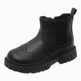 thumbnail image 1 of Girls Short Boots Toddler Girls Leather Ankle Boots for Children Casual, 1 of 5