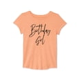 thumbnail image 1 of Girls Short Sleeve Birthday Graphic Tee, Size 10-12, 1 of 2