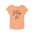 thumbnail image 1 of Girls Short Sleeve Birthday Graphic Tee, Size 8, 1 of 2