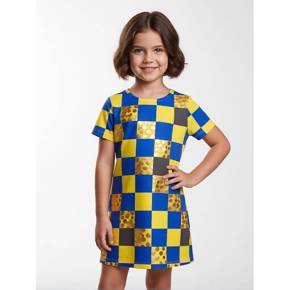 Girls Short Sleeve Casual Dress Regular-Fit Simple Styling Modern ...