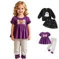 thumbnail image 1 of Girls Short Sleeve Cute Print Top and Pants Two Piece Set Cosplay Girl Halloween Outfit Size 0-4 Years, 1 of 9