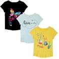 thumbnail image 1 of Girls' Short Sleeve Graphic T-Shirt 3-Pack Size 10-12, 1 of 4