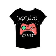Girls Short Sleeve Next Level Gamer Graphic T-Shirt Size 18