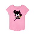 thumbnail image 1 of Girls Short Sleeve Ninja Girl Graphic T-Shirt Size 10-12, 1 of 2