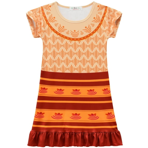 Girls Short Sleeve Pajama Nightgown Sleepwear Dress Size 3-7