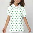 thumbnail image 1 of Girls Short Sleeve Polo Shirts School Uniform Golf Shirt Button Casual Tops 5-16 Years, 1 of 5