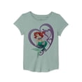 thumbnail image 1 of Girls' Short Sleeve Princess Ariel Graphic T-Shirt Size 6-7, 1 of 2
