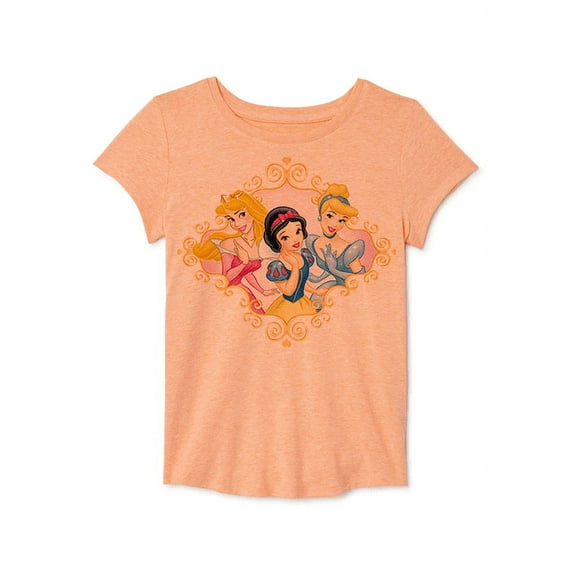 Girls' Short Sleeve Princesses Collection T-Shirt Size 4-5