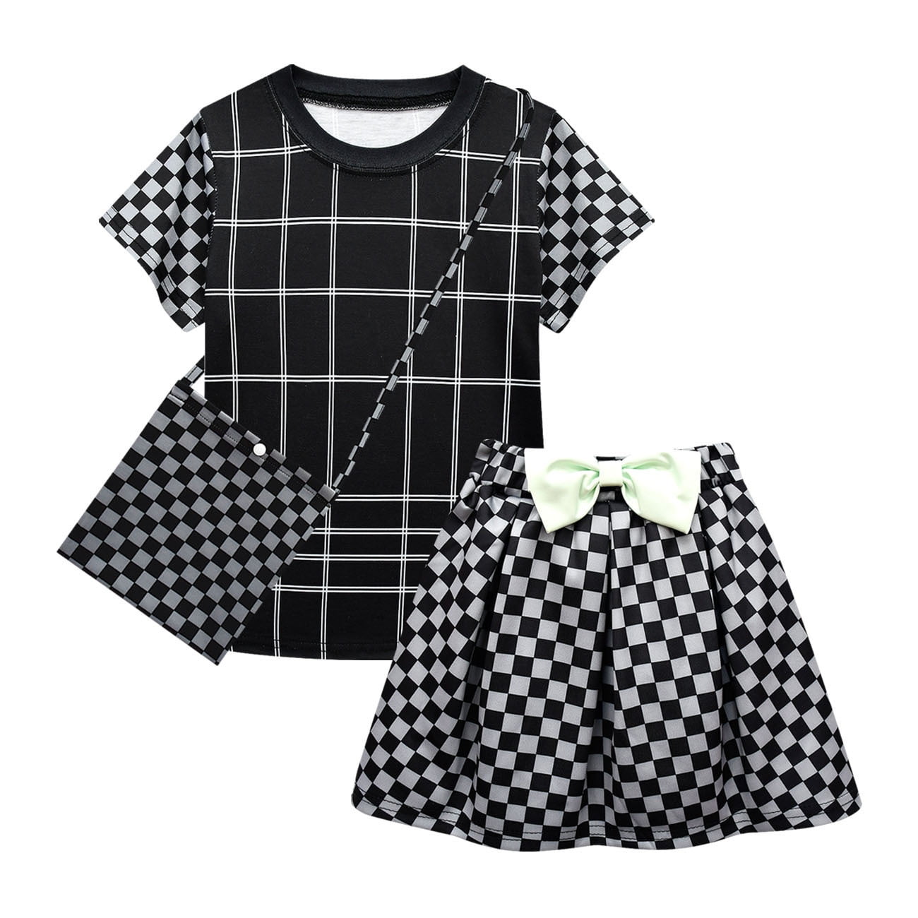 Womens Spring And Fall Solid Color Shirt Skirt Set