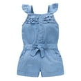 thumbnail image 1 of Girls Short Sleeve Shorts Fashion Knee-Length Shorts Kids Party Clothes, 1 of 9