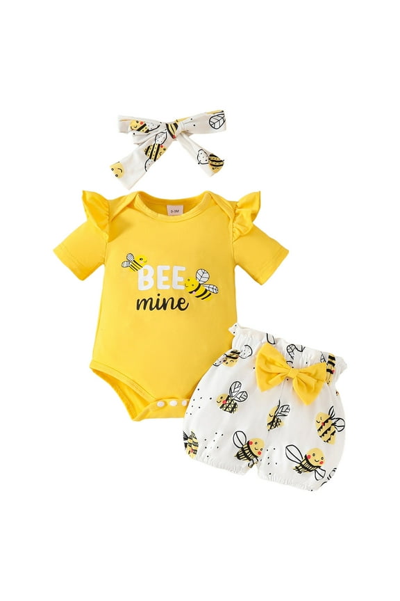 Girls Short Sleeve Shorts Suit Comfortable Fashion Cartoon Fruit Plaid Print Children Two Piece Suit Print Tank Tops Elastic Shorts Pants Set Cartoon Print 2PCS Set Dailywear Set 0-3 Months