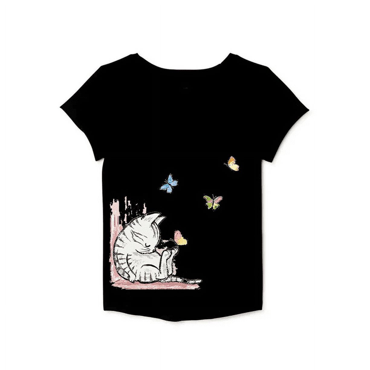 Sleeping Tom Grey Girl's Sweatshirt main image 1