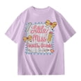 thumbnail image 1 of Girls Short Sleeve T-Shirts Soft Cotton Casual T Shirts For Kids, 1 of 7