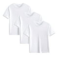 thumbnail image 1 of Girls Short Sleeve T Shirts Summer Tops New 3 Pack Girls Shirts Short Sleeve Shirt Girls T Shirts Soft Basic Tees Kids Tshirts Solid Summer Tops T-Shirt Style B-22 White 4 Years, 1 of 6