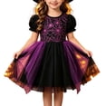 thumbnail image 1 of Girls Short Sleeve Tutu Tulle Dresses Cosplay Girls Halloween Outfit Size 3-7 Years, 1 of 3