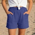 thumbnail image 1 of Girls Shorts Comfortable Blue Shorts Elastic Waist Boys Basketball Shorts 12-13 Years, 1 of 4