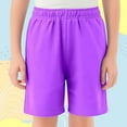 thumbnail image 1 of Girls Shorts Elastic Waist Jogger Shorts for Teens Toddler Basketball Shorts 9-10 Years, 1 of 3