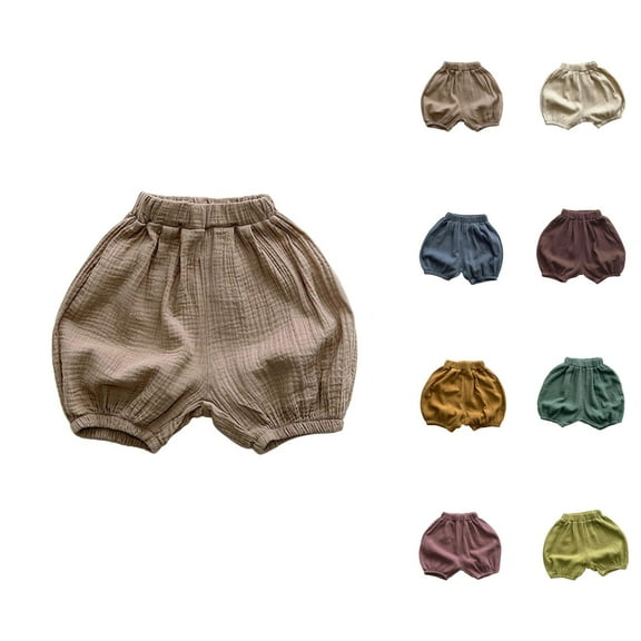 Girls Shorts Girls Casual Shorts Girls Summer Casual Shorts Toddler Baby Soft Linen Blend Breathable Comfortable Beach Holiday Outfit