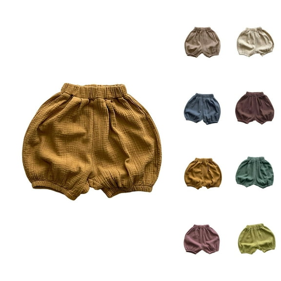 Girls Shorts Girls Casual Shorts Girls Summer Casual Shorts Toddler Baby Soft Linen Blend Breathable Comfortable Beach Holiday Outfit