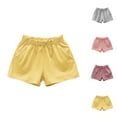 thumbnail image 1 of Girls' Shorts Girls High Waisted Shorts Girls Summer Jogger Shorts Active Casual Solid Toddler Kids Baby Boys Girls Athletic Playwear With Pockets, 1 of 4