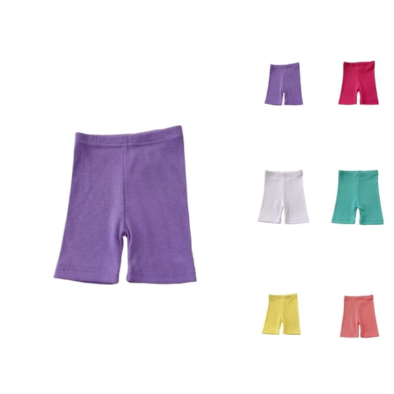 Girls Shorts Girls Summer Clothes 2025 Girls Summer Shorts Thin Comfortable Stretchable Casual Underwear Layer Front Solid Color Pants for Toddler Kids Daily Wear