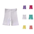 thumbnail image 1 of Girls Shorts Girls Summer Clothes 2025 Girls Summer Shorts Thin Comfortable Stretchable Casual Underwear Layer Front Solid Color Pants for Toddler Kids Daily Wear, 1 of 4