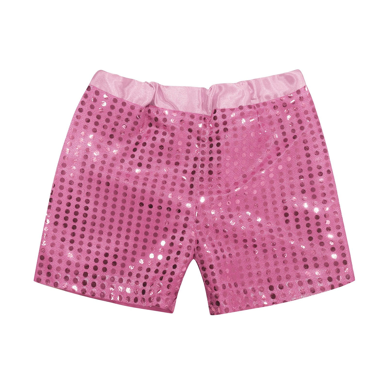 Toddler Girls Shorts Kids Baby Boys Sparkly Sequins Elastic Waist