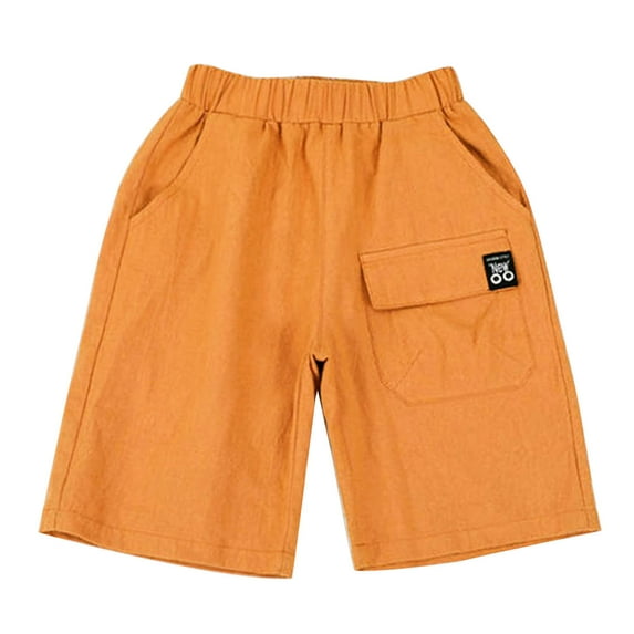 Girls Shorts Mid Waiste Comfort Waist Flowy Linen Shorts Black Shortsen Pajama Shorts,Size 7 Years-8 Years