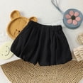 thumbnail image 1 of Kids Active Shorts Comfortable Black Shorts Elastic Cute Clothes for Girls 12-18 Months, 1 of 3