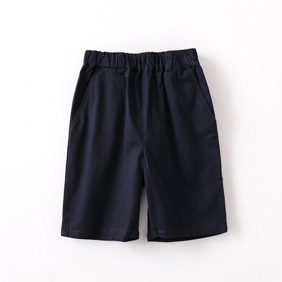 Girls Shorts Quick Dry Workout Navy Shorts Elastic Cute Outfits for Girls 5-6 Years