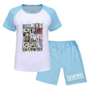 TAYLOR TSHIRT SWIFT Shirts for Teen Kids Girls Child Short Sleeve Prints T Shirt Trendy Girls Fans Gift Tops