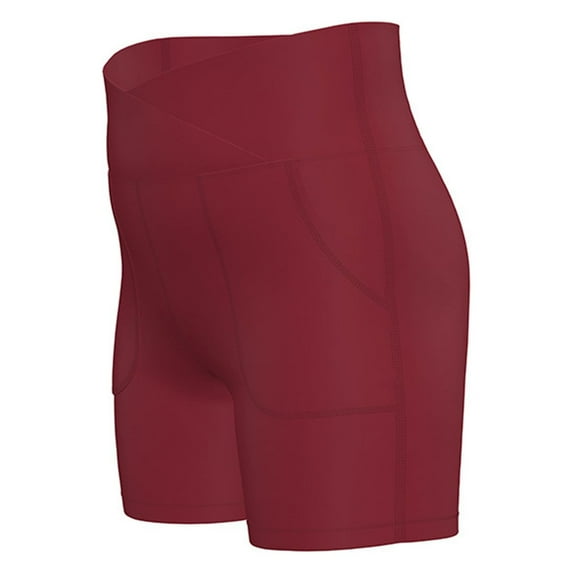 Girls Shorts Size 12 High Waisted Dance Shorts Raw Hem Casual Under Dress Clothes for Kids Red,8Y
