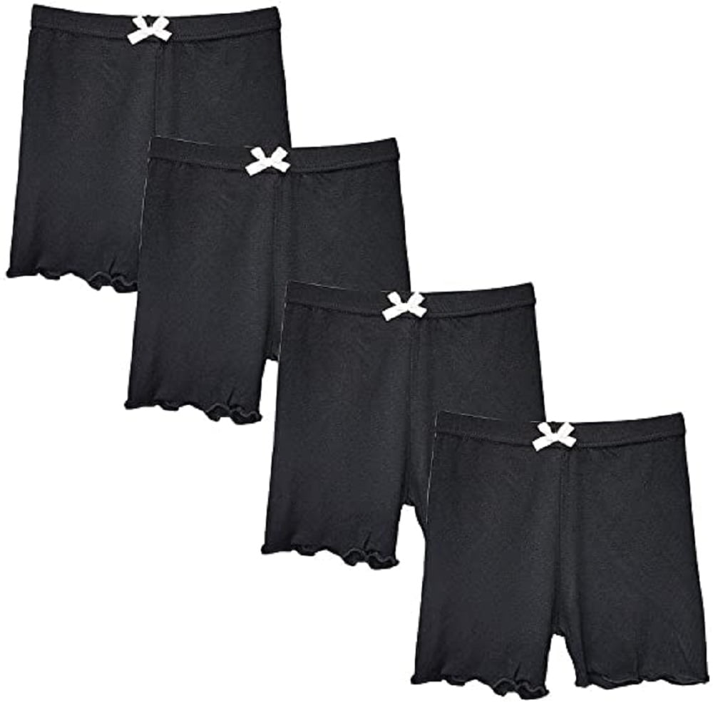  Girls Lace Shorts Under Dress Dance Bike Shorts for Playground  Gym Sports (White, Pink, Grey, Black, 6T-7T): Clothing, Shoes & Jewelry