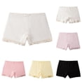 thumbnail image 1 of Girls Shorts Under Dress Dance Bike Shorts for Playground Gym Sports White Toddler Little Girls Soft Breathable 5-6 years, 1 of 5