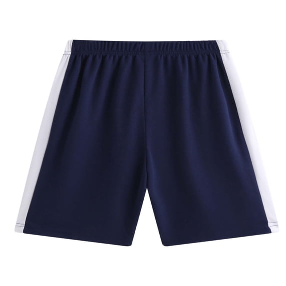 Girls Shorts for Under Dresses Boys' Fashionable Casual Solid Color Sports Pants Shorts Suit for 4-15 Years Navy 14 Years