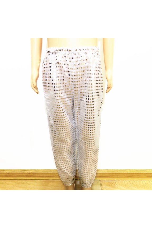 Girls Silver Sweatpants Sequin Pants 90s Hop for Spring Summer Fall Boys Sports Pants 3T