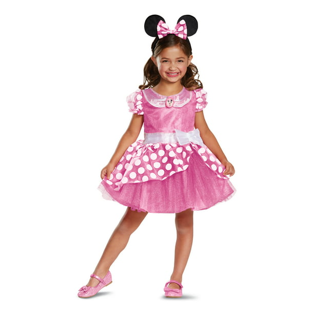 Girls Size (2T) Minnie Mouse Pink Halloween Toddler Costume Disney ...