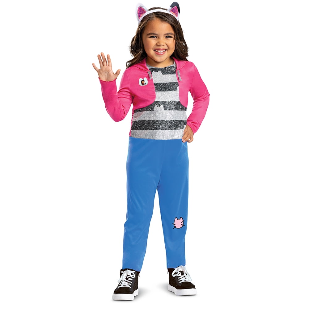 Girls Size Small (4-6x) Gabby Classic Halloween Toddler Costume Gabby's Dollhouse, Disguise