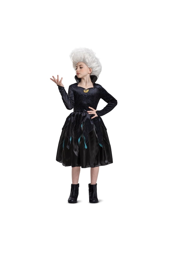 Girls Size Small (4-6x) Ursula Classic Halloween Child Costume Disney the Little Mermaid Live Action Movie, Disguise