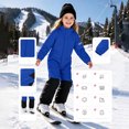 thumbnail image 1 of Girls Ski Suits Waterproof Jumpsuit with Hood Warm Insulated Midweight Zipper Closure Kids Winter Snow Jacket Blue 4 Years, 1 of 8