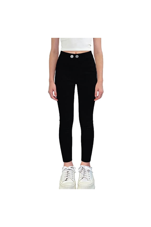 Girls Skinny Jeans High Waisted Stretch Denim Black Kids to Big Kid Sizes 3-15 Everyday Comfort,Size 13-14T