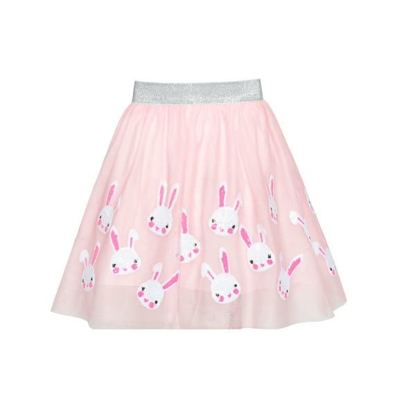 Girls Skirt Pink Bunny Rabbit Sequins Sparkling Tutu Dancing 6 Years